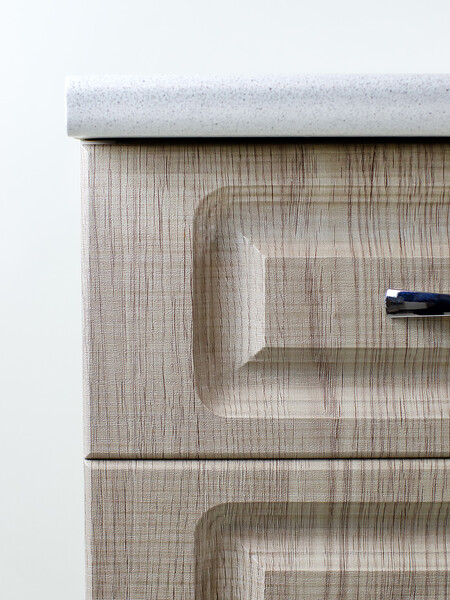 Рабочий стол 40 Сакура (4 ящика) фасад МДФ столешница цвет (САХАРА) SANTREK HOME