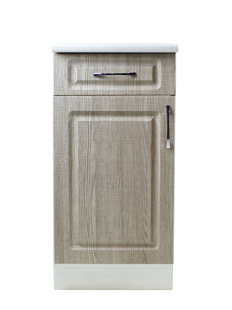 Рабочий стол 50 Сакура (1 дверь + 1 ящик) фасад МДФ столешница цвет (САХАРА) SANTREK HOME