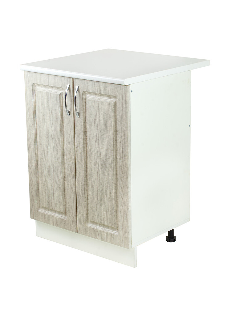 Рабочий стол 60 Сакура (2 двери) фасад МДФ столешница цвет (САХАРА) SANTREK HOME