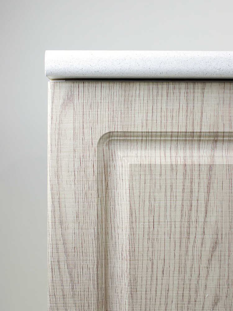 Рабочий стол 80 Сакура (2 двери) фасад МДФ столешница цвет (САХАРА) SANTREK HOME