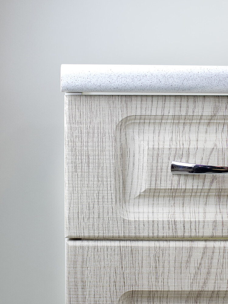 Рабочий стол 60 Сакура (2 дверь + 1 ящик) фасад МДФ столешница цвет (САХАРА) SANTREK HOME