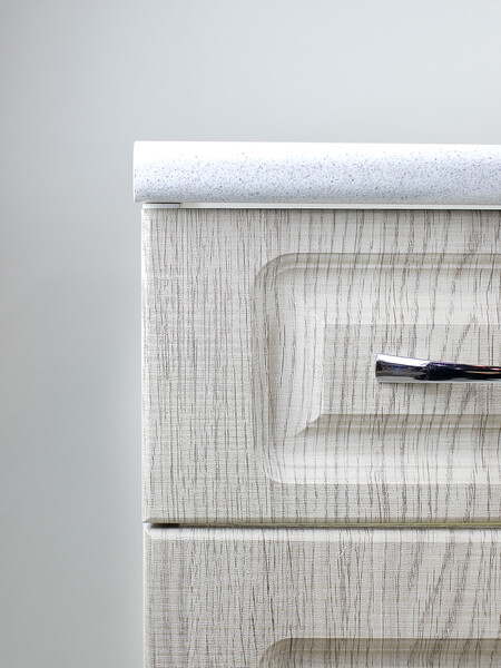 Рабочий стол 60 Сакура (2 дверь + 1 ящик) фасад МДФ столешница цвет (САХАРА) SANTREK HOME