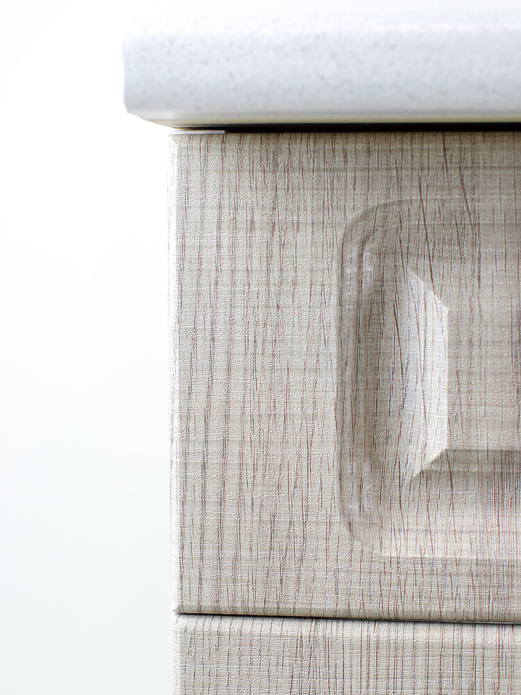 Рабочий стол 80 Сакура (2 двери + 2 ящика) фасад МДФ столешница цвет (САХАРА) SANTREK HOME