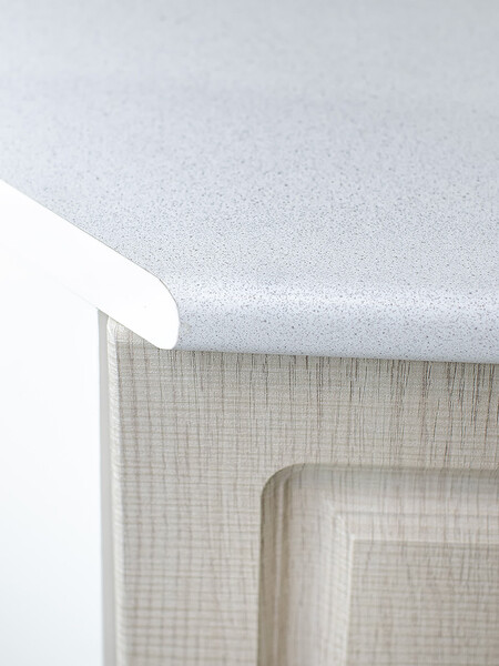 Рабочий стол угловой 85*85 (1 дверь) Сакура фасад МДФ столешница цвет (САХАРА) SANTREK HOME