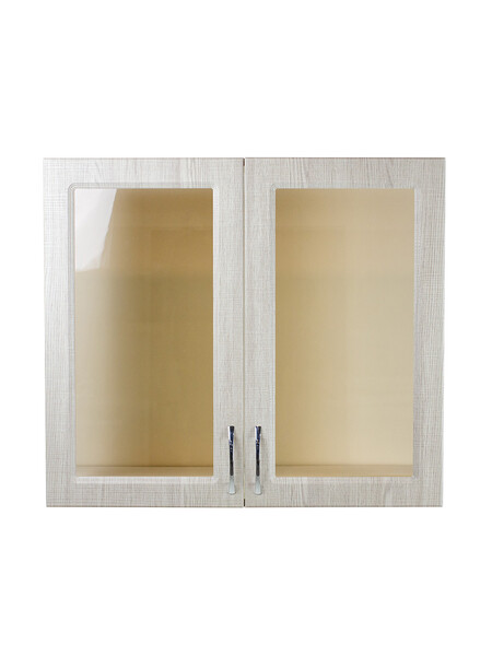 Шкаф для посуды 60 Сакура (со стеклом) фасад МДФ SANTREK HOME