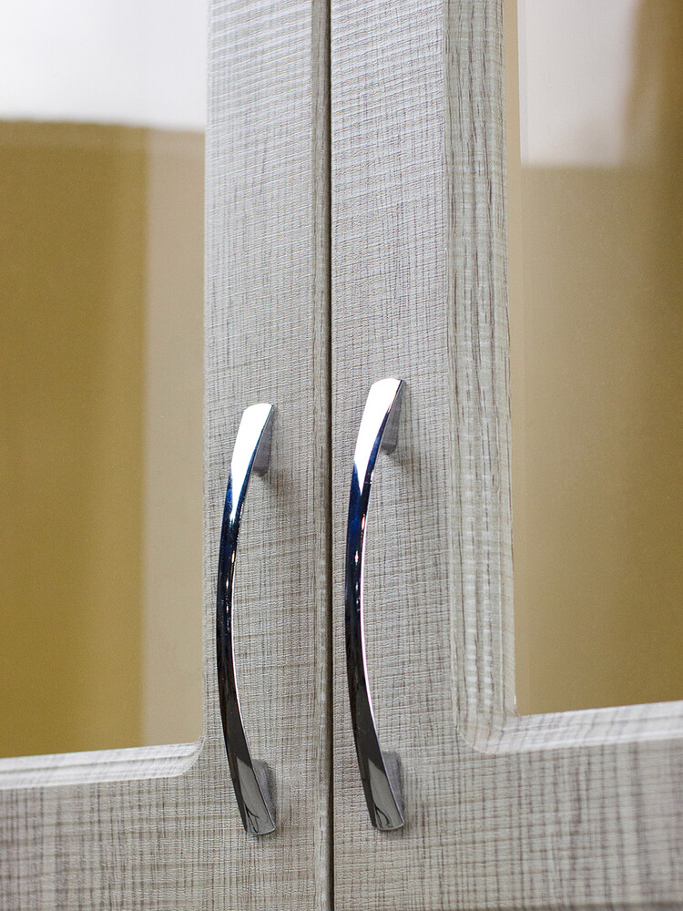 Шкаф для посуды 80 Сакура (со стеклом) фасад МДФ SANTREK HOME