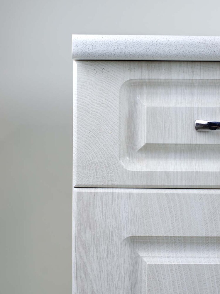 Рабочий стол 40 Берёза (1 дверь + 1 ящик) фасад МДФ столешница цвет (САХАРА) SANTREK HOME