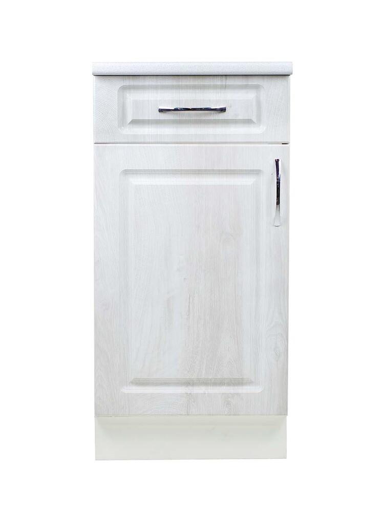 Рабочий стол 50 Берёза (1 дверь + 1 ящик) фасад МДФ столешница цвет (САХАРА) SANTREK HOME