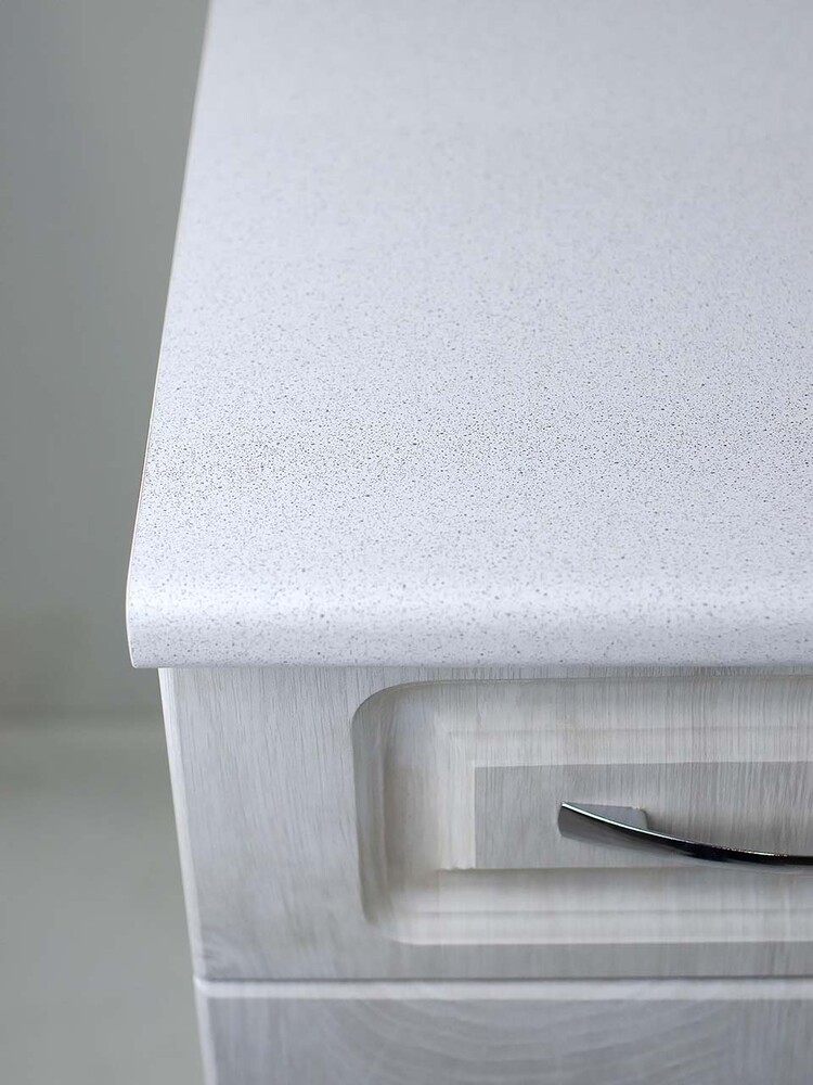 Рабочий стол 60 Берёза (2 двери + 1 ящик) фасад МДФ столешница цвет (САХАРА) SANTREK HOME