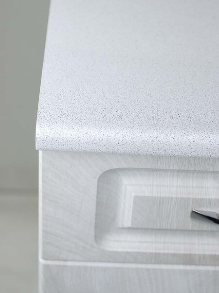 Рабочий стол 80 Берёза (2 двери + 2 ящика) фасад МДФ столешница цвет (САХАРА) SANTREK HOME