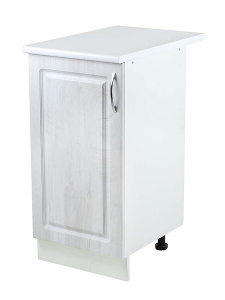 Рабочий стол 40 Берёза (1 дверь) фасад МДФ столешница цвет (САХАРА) SANTREK HOME