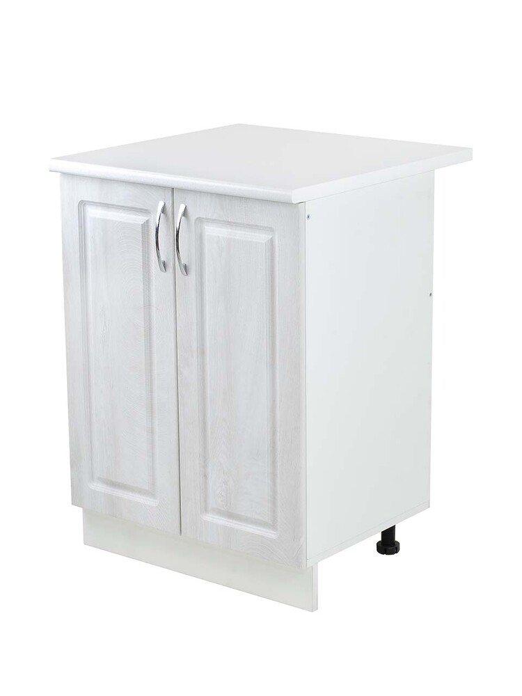 Рабочий стол 80 Берёза (2 двери) фасад МДФ столешница цвет (САХАРА) SANTREK HOME