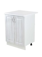 Рабочий стол 80 Берёза (2 двери) фасад МДФ столешница цвет (САХАРА) SANTREK HOME