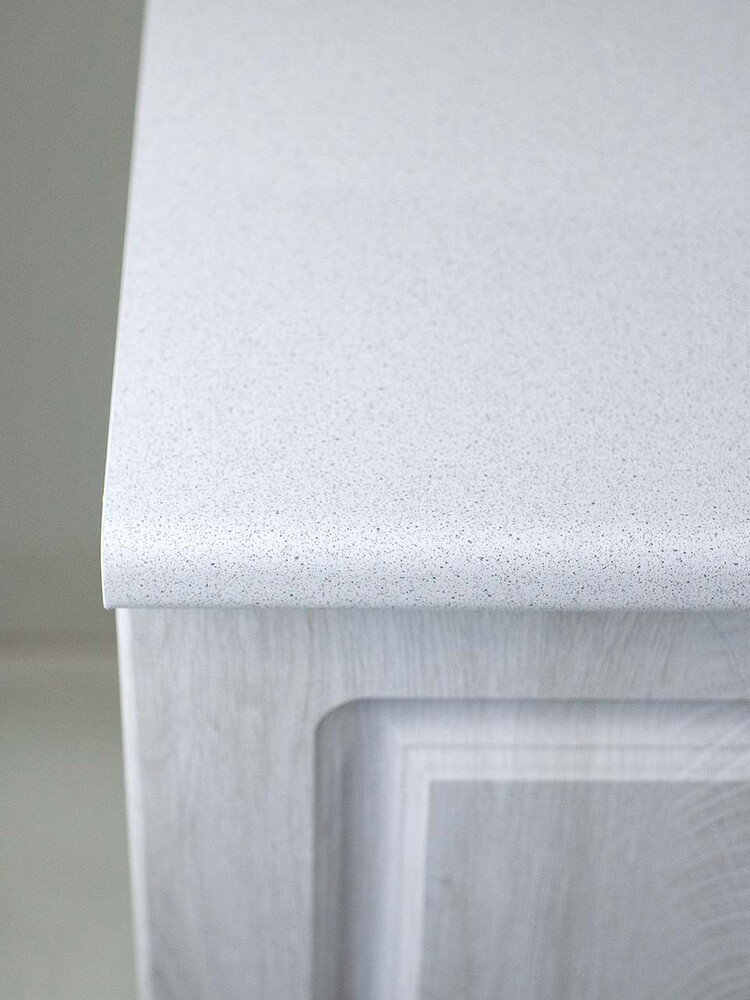 Рабочий стол 80 Берёза (2 двери) фасад МДФ столешница цвет (САХАРА) SANTREK HOME