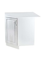 Рабочий стол угловой 85*85 (1 дверь) Берёза фасад МДФ столешница цвет (САХАРА) SANTREK HOME