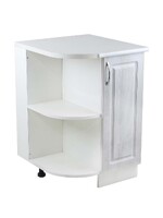 Стол торцевой 55 левый Берёза фасад МДФ столешница цвет (САХАРА) SANTREK HOME