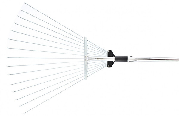 Грабли веерные провол. ОЦИНК. раздвижные 15 зуб. с МЕТАЛ. черенком  РАСПРОДАЖА!!!