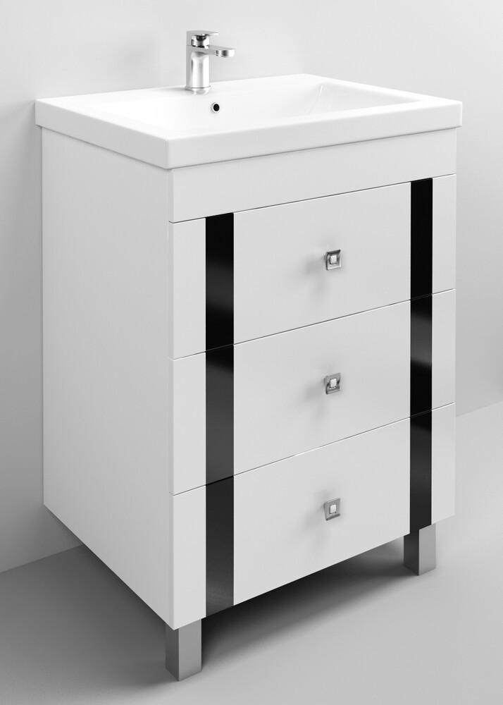 Подстолье SANTREK HOME ГАММА-60 3 ящика под умывальник "Como-60" (780*600*430)*