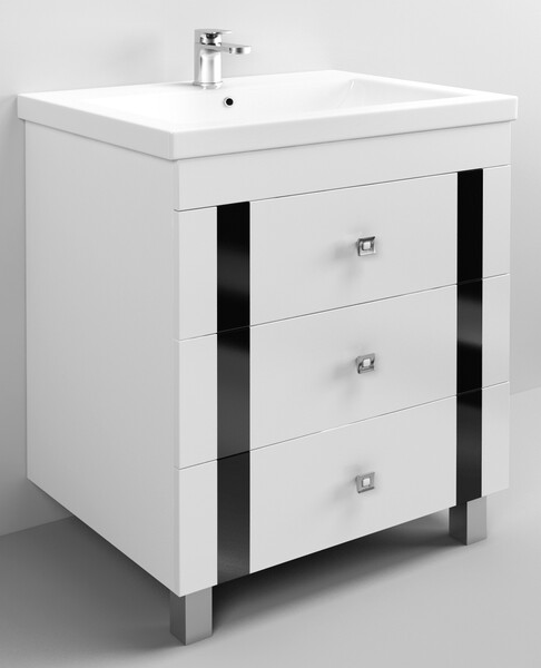 Подстолье SANTREK HOME ГАММА-90 3 ящика под умывальник "Como-90"/ "Paola Mario 90" (780*900*430)*