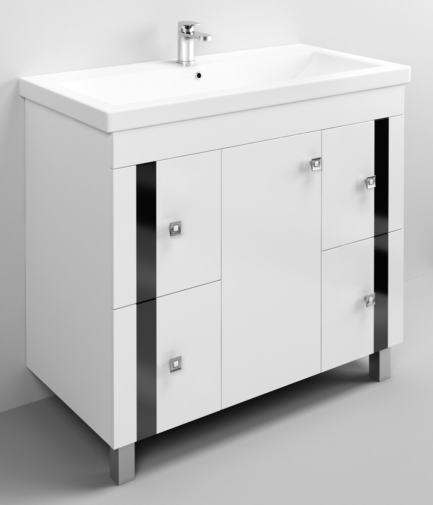 Подстолье SANTREK HOME ГАММА-100 4 ящика 1 дверь под умывальник "Сомо-100"/"Миранда-100" (780*1000*430)*