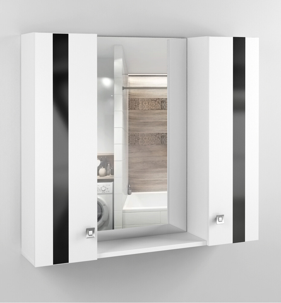 Зеркало-шкаф SANTREK HOME ГАММА-80 2 двери (670х800х170)