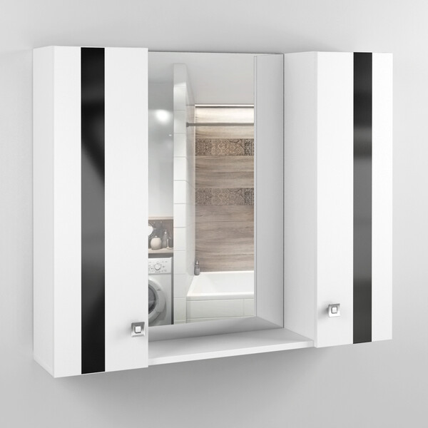 Зеркало-шкаф SANTREK HOME ГАММА-90 2 двери (670*900*170)*