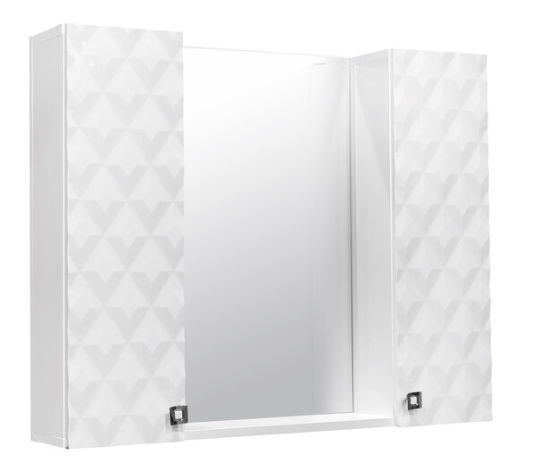 Зеркало-шкаф SANTREK HOME "Рим-100" 2 двери 670*1000*170*