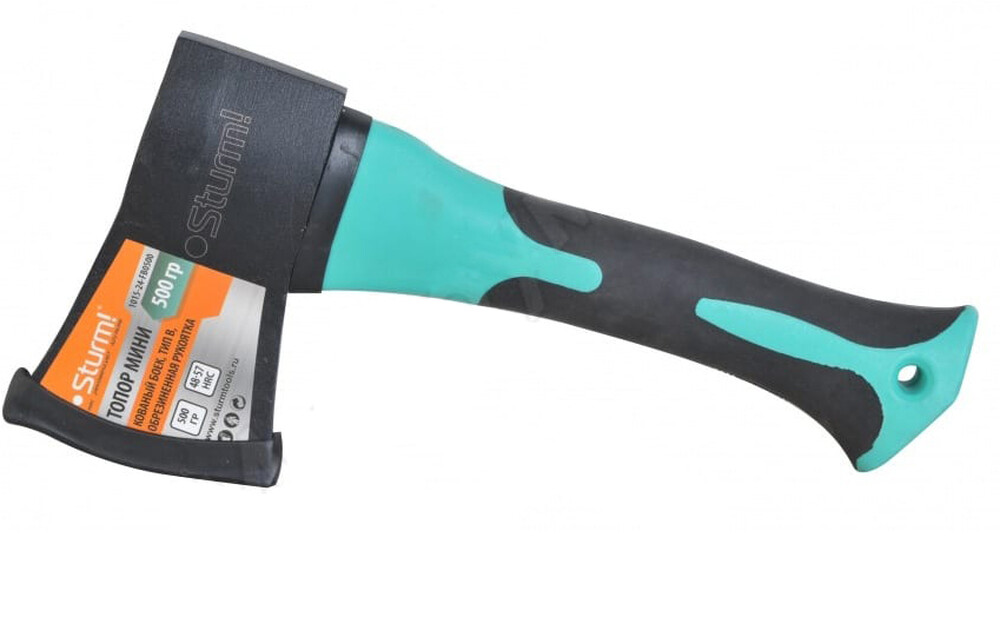 1015-24-FB0500 МИНИ Топор 500г. Кованый боек, Тип В обрезин. рукоятка Sturm