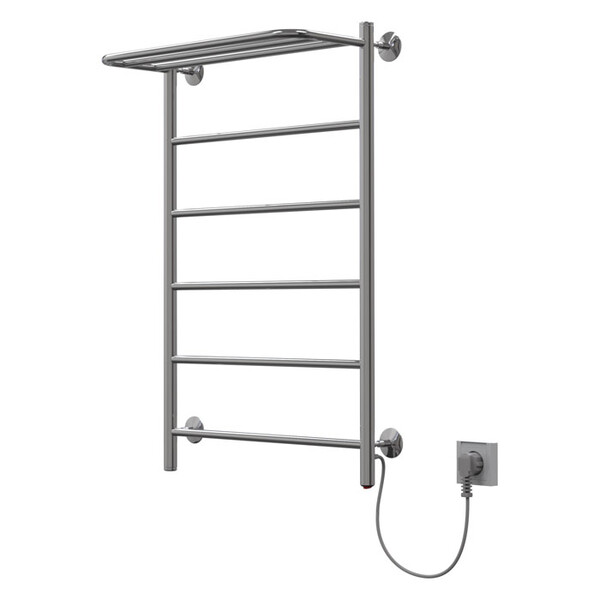 Полотенцесушитель электрический Орион Лесенка с полкой 40-80, 60 вт (К-кнопка,Прямая, Справа) 12215