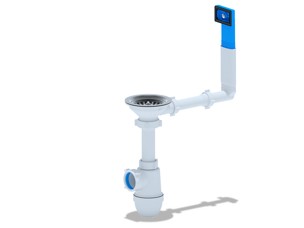 C0145 Сифон АНИ Пласт 3 1/2"*40с прямоуг.верт.корпусом