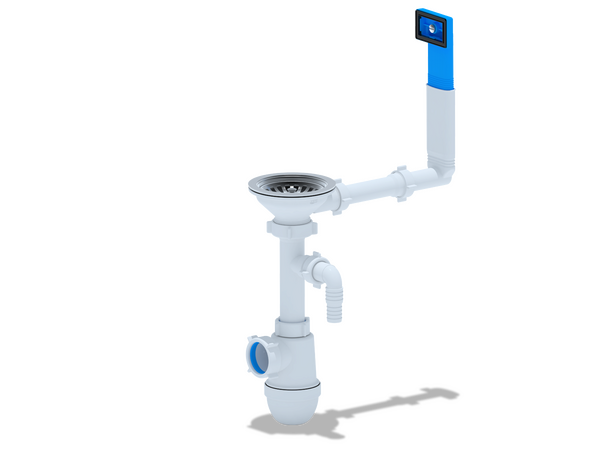 C0147 Сифон АНИ Пласт 3 1/2"*40с переливом мойки и отв