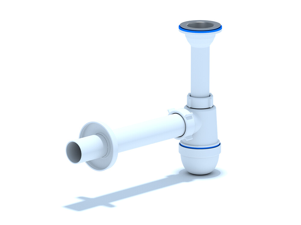 C1004 Сифон АНИ Пласт 1 1/4"* 40c прямой трубой 40 мм