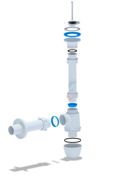 C1004 Сифон АНИ Пласт 1 1/4"* 40c прямой трубой 40 мм