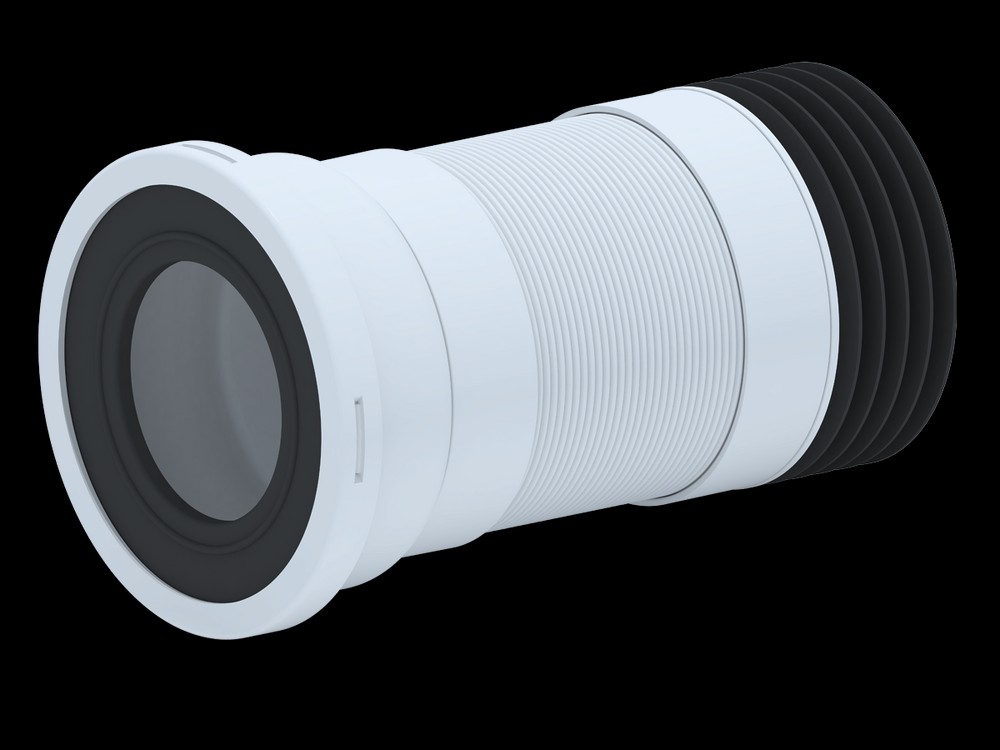 K728R Удлинитель гибкий для унитаза АНИ Пласт, L340-870мм