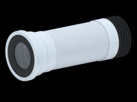 K738R Удлинитель гибкий для унитаза АНИ Пласт, длинный, L395-1115мм