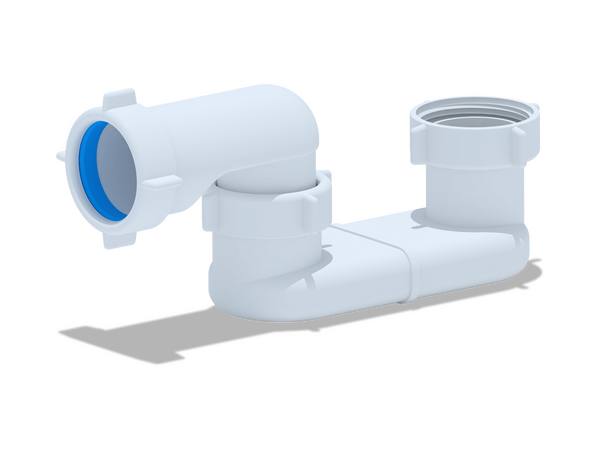 E000 Сифон АНИ Пласт для ванны плоский 1 1/2