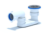 E010 Сифон АНИ Пласт для душевого поддона плоский 1 1/2