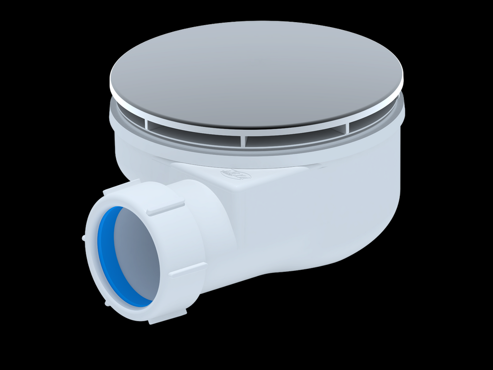 E350VAL сифон для душевого поддона АНИ Пласт 1 1/2*90, h53мм, (вальцовка)