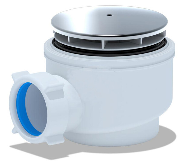 E510C Сифон для душ. поддона АНИ Пласт 1 1/2*60 хром