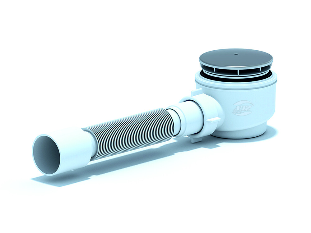 E515C Сиф. для душ. под. АНИ Пласт 1 1/2*60 с г/т 375*40/50 хром