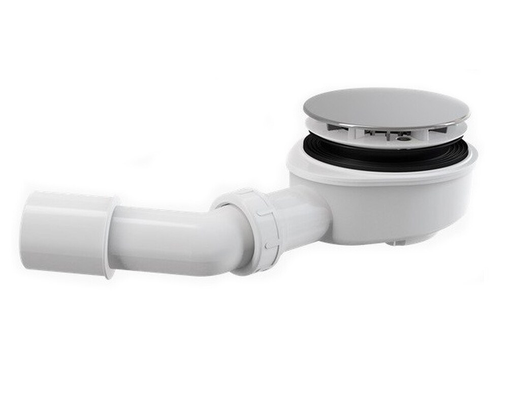 Сифон для душевого поддона ALCAPLAST A491CR (AG210272100)  заниженный хром d90 