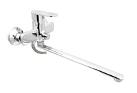 Смеситель Ванна Lemen 40 кнопочное перекл. душа на корпусе L-нос (LB 2087) 