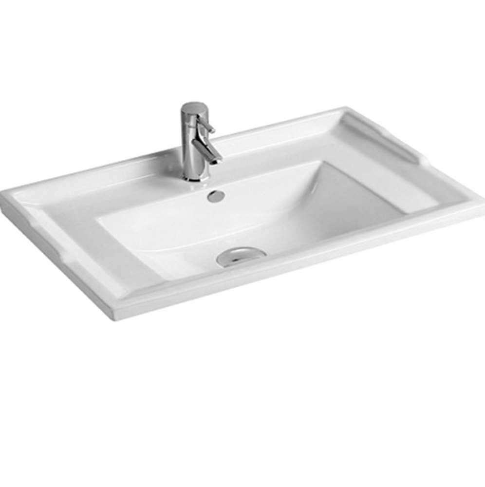 800-F100 Умывальник-столешница для ванной врезная 1010х460х220 MELANA