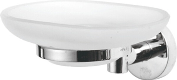 71702/L Мыльница настенная (стекло) (нержавейка) *