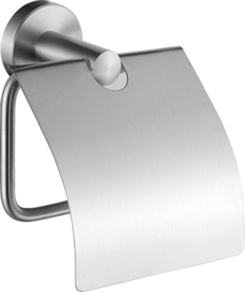 71703/L Бумагодержатель с крышкой (нержавейка)