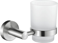 71706/L Стакан одинарный настенный (стекло) (нержавейка)