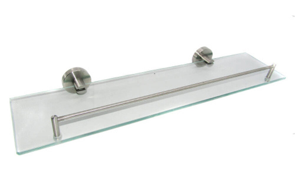 71707/L Полка с ограничителем одинарная 52-12см (нержавейка)