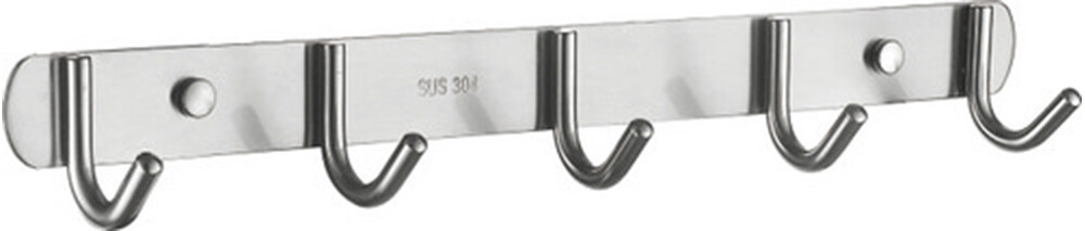 70201-5/L Планка с 5-ю крючками (нержавейка)