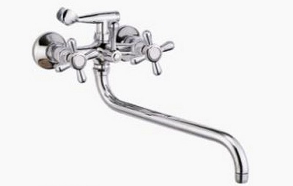 Смеситель Ванна Lemen 1/2 м/к Крест карт. перекл. душа (LD 2751)