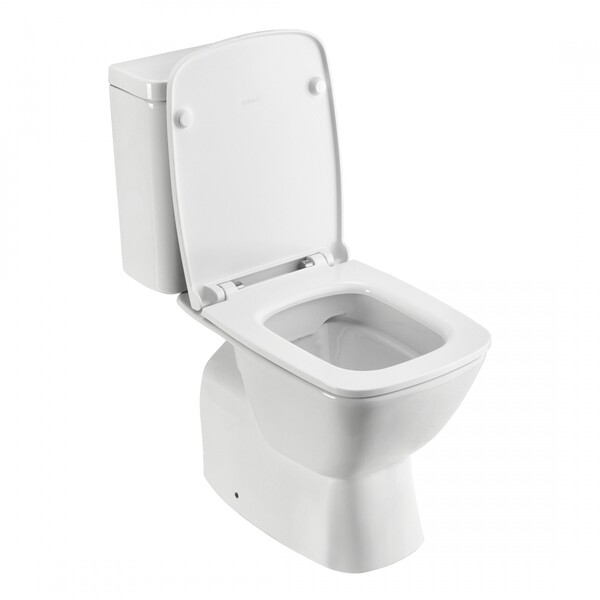 Унитаз-компакт "Нео" rimless БЕЗОБОДКОВЫЙ ( с 2-кн. арм., нижн. подв., сиденье дюро&soft-close SLIM) 1WH302418